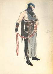 Costume Design for the Queen's Servant in 'Le Mort de Tintagiles', 1912 (w/c on paper) | Obraz na stenu