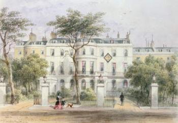 West front of Sir Robert Peel's House in Privy Garden (1788-1850) 1851 (w/c on paper) | Obraz na stenu