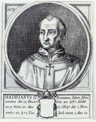 Pope Hadrian II (engraving) | Obraz na stenu