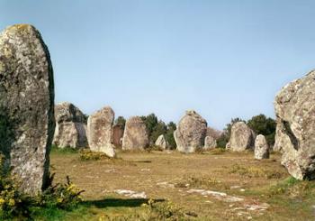 Alignment of standing stones, Megalithic Period, 4th-3rd millennium BC (photo) | Obraz na stenu