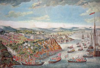 A View of the Taking of Quebec, September 13th 1759 (colour engraving) | Obraz na stenu