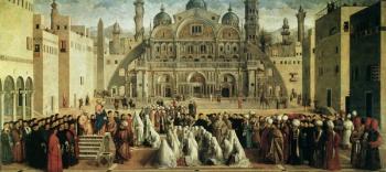 St. Mark Preaching in Alexandria, Egypt, 1504-07 (oil on panel) | Obraz na stenu