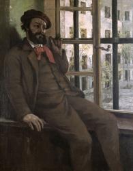 Self Portrait at Sainte-Pelagie, 1871 (oil on canvas) | Obraz na stenu