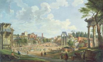 View of the Roman Forum, 1747 (oil on canvas) | Obraz na stenu