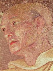 St. Bernard of Clairvaux (c.1090-1153) from the Crypt of St. Peter (mosaic) (detail) | Obraz na stenu