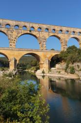 Pont du Gard, Roman aqueduct, France. (photo) | Obraz na stenu
