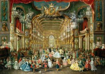 Masked Ball in the Hoftheater, Bonn, 1754 (oil on canvas) | Obraz na stenu