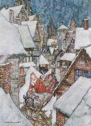 Christmas illustrations, from 'The Night Before Christmas' by Clement C. Moore, 1931 | Obraz na stenu