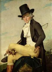 Portrait of Pierre Seriziat (1757-1847) the artist's brother-in-law, 1795 (oil on panel) | Obraz na stenu