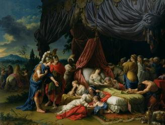 The Death of the Wife of Darius III (399-330 BC) 1785 (oil on canvas) | Obraz na stenu