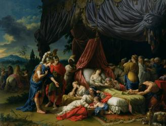 The Death of the Wife of Darius III (399-330 BC) 1785 (oil on canvas) | Obraz na stenu