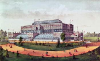 Horticultural Hall, Grand United States Centennial Exhibition 1876 (colour litho) | Obraz na stenu