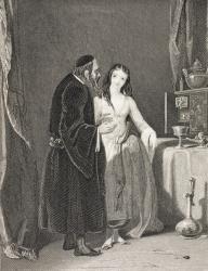 Jessica, from 'Gallery of Historical Portraits', published c.1880 (litho) | Obraz na stenu