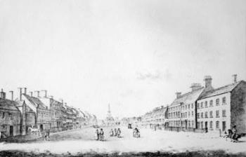 View of the Principal Street of Stockton in the County of Durham, 1796 (engraving) | Obraz na stenu