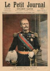 French Hosts, His Majesty Carlos I, King of Portugal, front cover illustration from 'Le Petit Journal', supplement illustre, 20th October 1895 (colour litho) | Obraz na stenu
