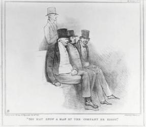 You may know a man by the company he keeps', 1833 (lithograph) | Obraz na stenu