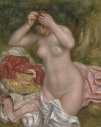 Bather Arranging her Hair, 1893 (oil on canvas) | Obraz na stenu
