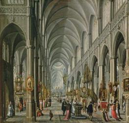 Interior of a Gothic Church, 1596-97 | Obraz na stenu