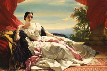 Portrait of Leonilla, Princess of Sayn-Wittgentein-Sayn, 1843 (oil on canvas) | Obraz na stenu