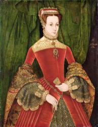 Portrait of a Woman, aged 16, previously identified as Mary Fitzalan, Duchess of Norfolk, 1565 (oil on panel) | Obraz na stenu