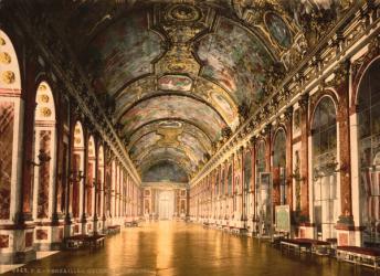 Gallery of Mirrors, Versailles, France, c.1890-c.1900 | Obraz na stenu
