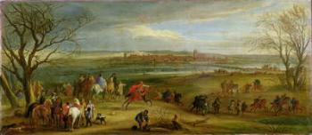 View of the Siege of Dole, 14th February 1668, after 1668 (oil on panel) | Obraz na stenu