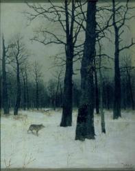 Wood in Winter, 1885 (oil on canvas) | Obraz na stenu