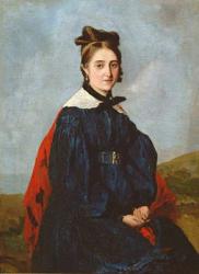 Alexina Ledoux, c.1840 (oil on canvas) | Obraz na stenu