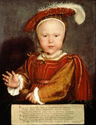 Portrait of Edward VI as a child, c.1538 (oil on panel) | Obraz na stenu