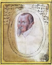 Portrait of Olivier de Serres (1539-1619) (w/c on paper) | Obraz na stenu