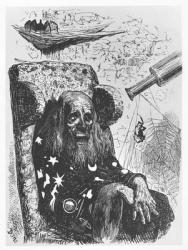 The astrologer Herr Trippa, illustration from 'Gargantua and Pantagruel', by François Rabelais (engraving) | Obraz na stenu