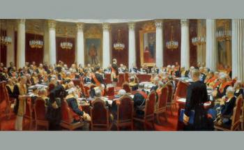 The Ceremonial Sitting of the State Council, 7th May 1901 (oil on canvas) | Obraz na stenu