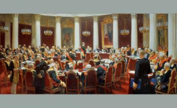 The Ceremonial Sitting of the State Council, 7th May 1901 (oil on canvas) | Obraz na stenu