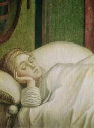 Dream of St. Ursula, 1495 (tempera on canvas) (see 686 for whole image) | Obraz na stenu