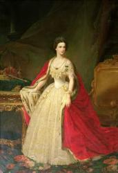 Empress Elizabeth (1837-98) of Bavaria (oil on canvas) | Obraz na stenu
