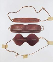 Inuit sun/snow 'glasses' (leather) | Obraz na stenu