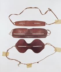 Inuit sun/snow 'glasses' (leather) | Obraz na stenu