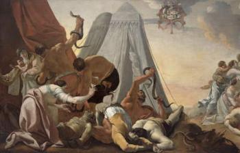 Israelites Afflicted with the Brazen Serpent (oil on canvas) | Obraz na stenu