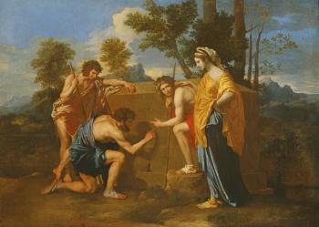 Arcadian Shepherds (oil on canvas) | Obraz na stenu