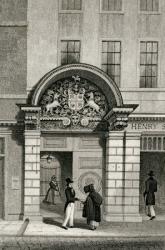 Barber Surgeon's Hall, Monkwell Street, 1830 (engraving) | Obraz na stenu