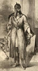 El Cid, illustration from 'Spanish Pictures' by the Rev. Samuel Manning (engraving) | Obraz na stenu