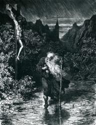 The Wandering Jew (engraving) | Obraz na stenu