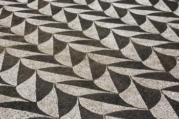 Mosaic floor in the Terme di Caracalla, or Baths of Caracalla dating from the 3rd century AD, Rome, Italy (photo) | Obraz na stenu