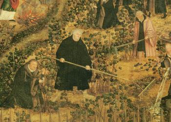 The Vineyard of the Lord, 1569 (oil on panel) (detail of 330498) | Obraz na stenu