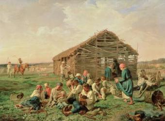 Rest during Haying, 1861 (oil on canvas) | Obraz na stenu