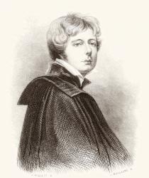George Henry Harlow, 1787 1819. English portrait artist. From Histoire des Peintres, École Anglaise, published 1867 (litho) | Obraz na stenu