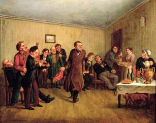 A merchant's evening party (oil on canvas) | Obraz na stenu
