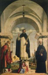 The Martyrdom of St.Peter and 2 saints (altarpiece) | Obraz na stenu