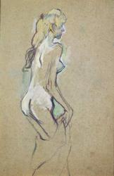Nude Young Girl, 1893 (oil on card) | Obraz na stenu