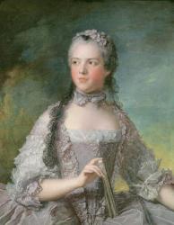 Portrait of Adelaide de France (1732-1800) with a Fan, 1749 (oil on canvas) | Obraz na stenu
